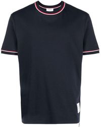 Thom Browne - T-Shirt mit Streifendetail - Lyst