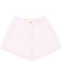 forte_forte - Striped Button Shorts - Lyst