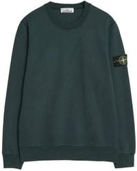Stone Island - Logo-Patch Raglan-Sleeve Sweatshirt - Lyst