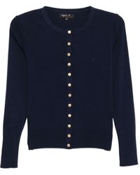 agnès b. - Logo Snap Cardigan - Lyst