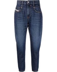 DIESEL - Fayza Cropped Boyfriend Jeans - Lyst