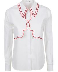 Vivetta - Embroidered Long-Sleeve Shirt - Lyst