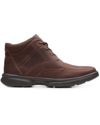 Clarks - Bradley Mid Leather Boots - Lyst