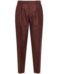 Briglia 1949 - Pleated Tapered Trousers - Lyst