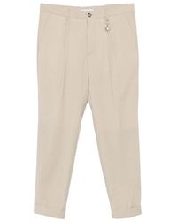 Manuel Ritz - Pleated Turn-Up Trousers - Lyst