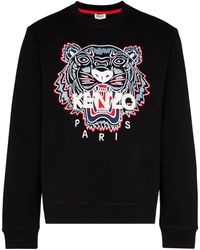 KENZO Embroidered Tiger Sweatshirt - Black