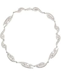 DARKAI - Crystal-Embellished Flame Necklace - Lyst