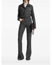 Courreges - Denim Tweed Shirt Jacket - Lyst