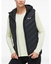 Salewa - Fanes Sarner Hooded Quilted-Pattern Gilet - Lyst