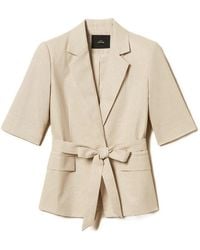 Twinset - Short-Sleeve Belted Blazer - Lyst