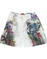 Acne Studios - Shorts mit Farbklecks-Print - Lyst