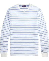 Ralph Lauren - T-Shirt Rayé À Manches Longues - Lyst
