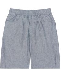 Givenchy - Pantalones Cortos Bermuda De Rayas Couture Seam De Algodón - Lyst