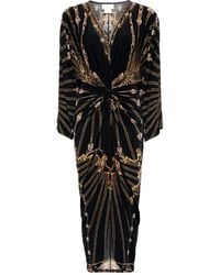 CAMILLA - Maxi-Jurk Met Split En Gedraaid Detail - Lyst
