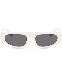 Dolce & Gabbana - Dg Crossed Rectangle-frame Sunglasses - Lyst