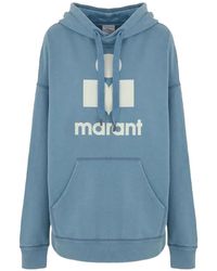 Isabel Marant - Logo-Print Hoodie - Lyst