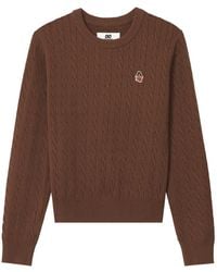 Chocoolate - Cable-Knit Logo-Patch Sweater - Lyst