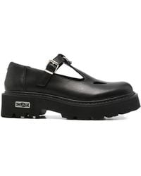 Cult - Slash Buckle Strap Leather Loafers - Lyst