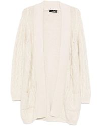 Gran Sasso - Cable-Knit Pockets Cardigan - Lyst