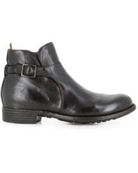 Officine Creative - Buckle-Detail Side-Zip Boots - Lyst