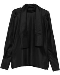 Rohe - High-Neck Satin Top - Lyst