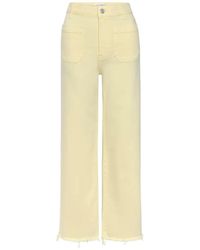 FRAME - The Anchor Frayed-Hem Pants - Lyst