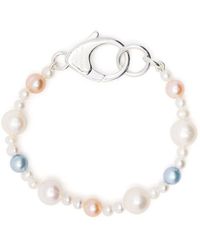 Hatton Labs - Lobster-lock Pearl Bracelet - Lyst