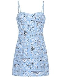 Cara Cara - Claudine Paisley-Print Mini Dress - Lyst