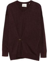 Isabel Marant - Maglione Chiraz Con Scollo A V E Dettaglio Anello - Lyst