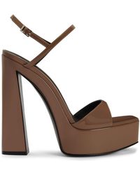 Giuseppe Zanotti - Sylvy 145mm Patent Leather Sandals - Lyst