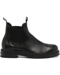 Bally - Perforated Leather Chelsea Boots - Lyst
