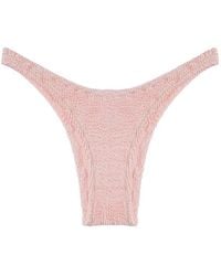 Reina Olga - Ginny Crinkled-Finish Bikini Bottoms - Lyst