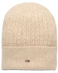 Tommy Hilfiger - Cable-Knit Beanie Hat - Lyst