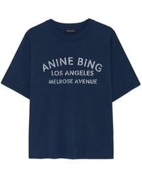 Anine Bing - Cade Tee Melrose Stencil - Lyst