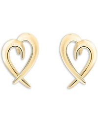 Shaun Leane - Hook Heart Earrings - Lyst