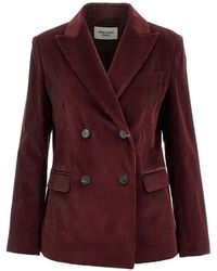 Weekend by Maxmara - Cotton Corduroy Velvet Blazer - Lyst