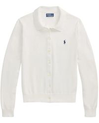 Polo Ralph Lauren - Polo-Collar Cardigan - Lyst