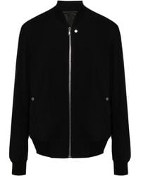 Rick Owens - Crepe Wool Bomber Jacket - Lyst