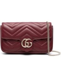 Gucci - Mini Marmont Cross Body Bag - Lyst