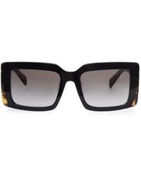 Prada - Tortoiseshell-Effect Square-Frame Sunglasses - Lyst