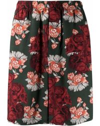 Undercover - Rose-print Bermuda Shorts - Lyst
