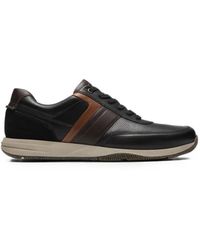 Clarks - Baskets Townview Style En Cuir À Design Perforé - Lyst