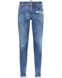 DSquared² - Vaqueros con parche del logo - Lyst