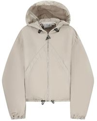 The Attico - Ice Hooded Zip-Front Bomber Jacket - Lyst