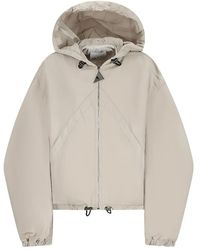 The Attico - Ice Bomberjack Met Capuchon En Rits - Lyst