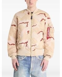 Alpha Industries - Ma-1 Camo Heritage Camouflage-Print Bomber Jacket - Lyst