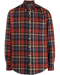 Gitman Vintage - Shaggy Check Cotton Shirt - Lyst
