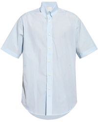 Givenchy - Striped Short-Sleeved Cotton Shirt - Lyst