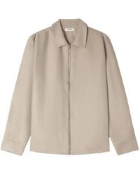 Sandro - Loose-Fit Zip-Up Shirt - Lyst