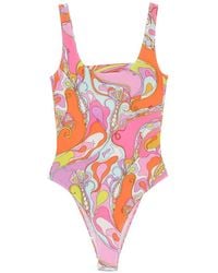 PUCCI - Iride-Print Swimsuit - Lyst